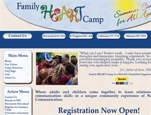 Tablet Screenshot of familyheartcamp.org